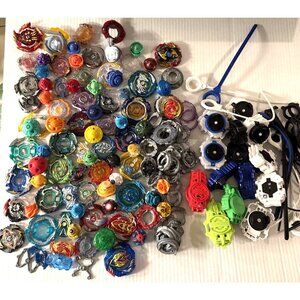 Lot 150 Pieces Hasbro Beyblades Burst Spinner Metal Plastic Launchers